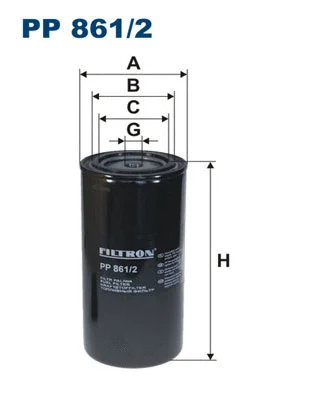 PP861/2 FILTRON Топливный фильтр (фото 1)