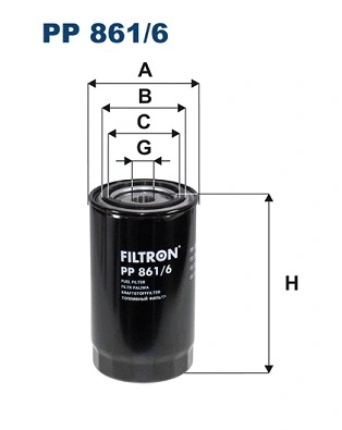 PP861/6 FILTRON Топливный фильтр (фото 1)