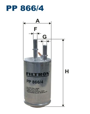 PP866/4 FILTRON Топливный фильтр (фото 1)
