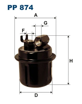 PP874 FILTRON Топливный фильтр (фото 1)