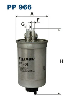 PP966 FILTRON Топливный фильтр (фото 1)