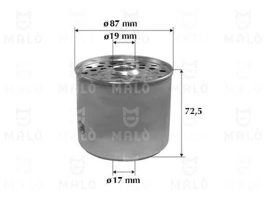 1520001 MALO Топливный фильтр (фото 1)