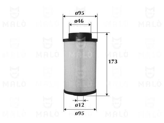 1520158 MALO Топливный фильтр (фото 1)