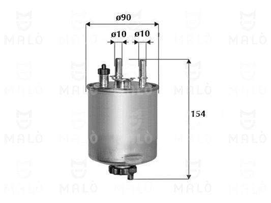 1520204 MALO Топливный фильтр (фото 1)