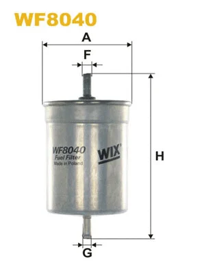 WF8040 WIX Топливный фильтр (фото 1)