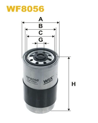 WF8056 WIX Топливный фильтр (фото 1)