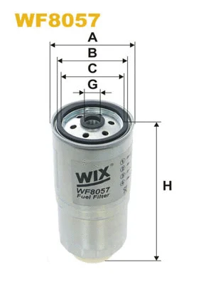WF8057 WIX Топливный фильтр (фото 1)