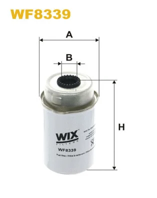 WF8339 WIX Топливный фильтр (фото 1)