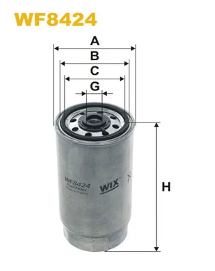 WF8424 WIX Топливный фильтр (фото 1)