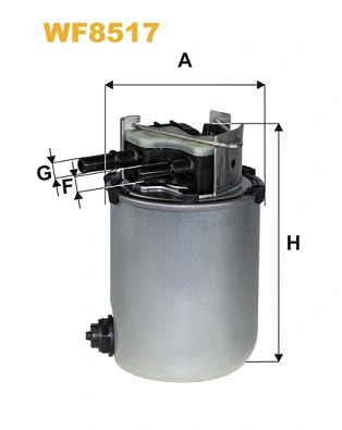 WF8517 WIX Топливный фильтр (фото 1)