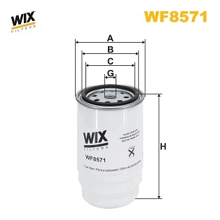 WF8571 WIX Топливный фильтр (фото 1)