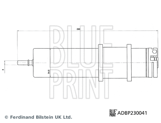 ADBP230041 BLUE PRINT Топливный фильтр (фото 3)