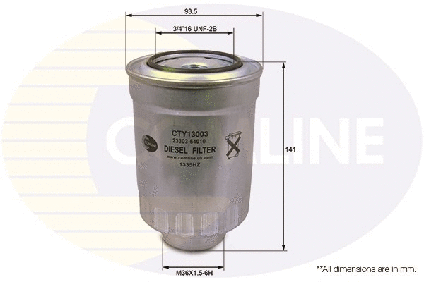 CTY13003 COMLINE Топливный фильтр (фото 1)