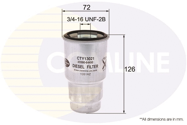 CTY13021 COMLINE Топливный фильтр (фото 1)