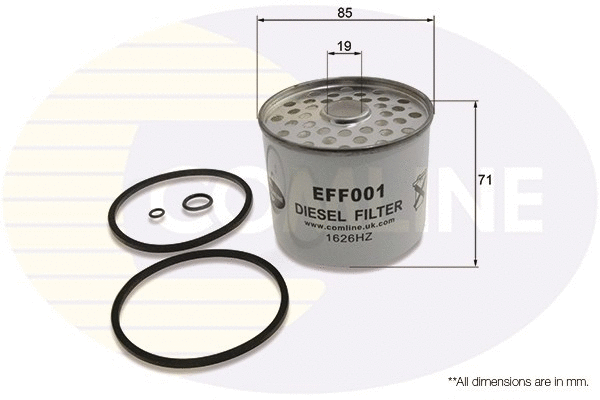EFF001 COMLINE Топливный фильтр (фото 1)
