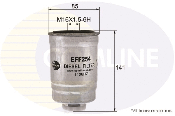 EFF254 COMLINE Топливный фильтр (фото 1)