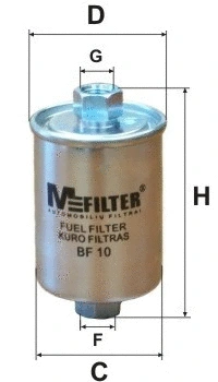 BF 10 MFILTER Топливный фильтр (фото 1)