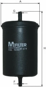 BF 674 MFILTER Топливный фильтр (фото 1)