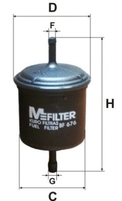 BF 676 MFILTER Топливный фильтр (фото 1)