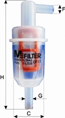 DF 11 MFILTER Топливный фильтр (фото 1)