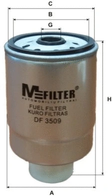 DF 3509 MFILTER Топливный фильтр (фото 1)