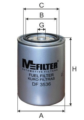 DF 3536 MFILTER Топливный фильтр (фото 1)