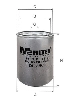 DF 3562 MFILTER Топливный фильтр (фото 1)