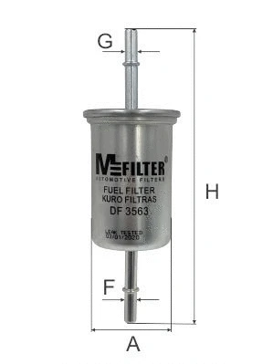 DF 3563 MFILTER Топливный фильтр (фото 1)