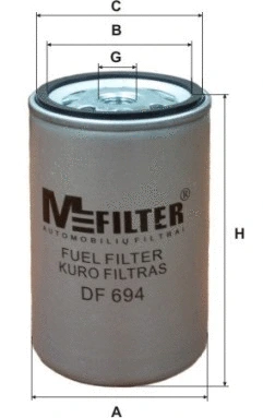 DF 694 MFILTER Топливный фильтр (фото 1)