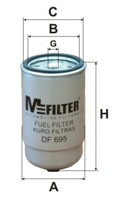 DF 695 MFILTER Топливный фильтр (фото 1)