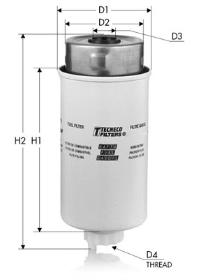 GS10223 TECNECO FILTERS Топливный фильтр (фото 1)