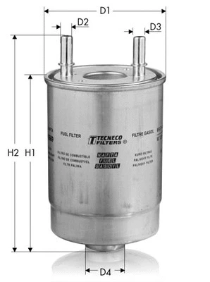GS10669 TECNECO FILTERS Топливный фильтр (фото 1)