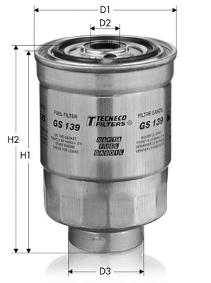 GS139 TECNECO FILTERS Топливный фильтр (фото 1)