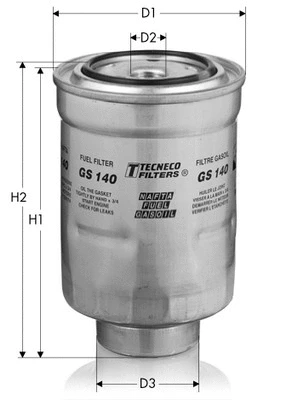 GS140 TECNECO FILTERS Топливный фильтр (фото 1)