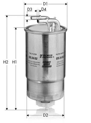 GS24/02 TECNECO FILTERS Топливный фильтр (фото 1)