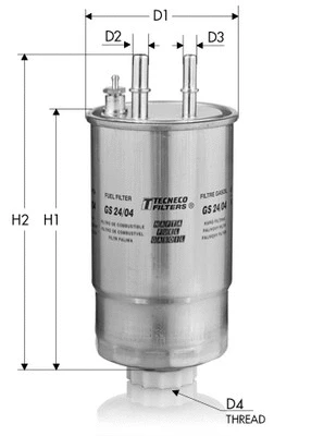 GS24/04 TECNECO FILTERS Топливный фильтр (фото 1)