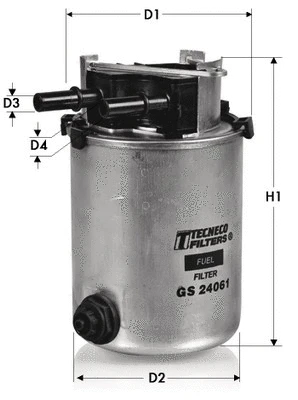 GS24061 TECNECO FILTERS Топливный фильтр (фото 1)