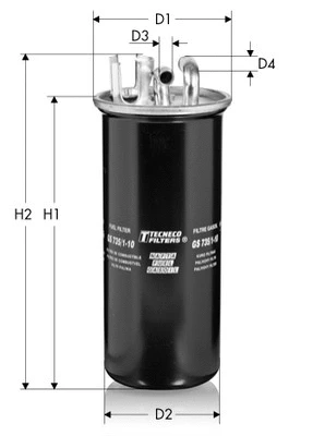 GS735/1 TECNECO FILTERS Топливный фильтр (фото 1)