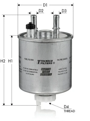GS9022 TECNECO FILTERS Топливный фильтр (фото 1)