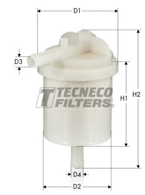 IN4143 TECNECO FILTERS Топливный фильтр (фото 1)