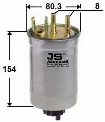 FS0043 JS ASAKASHI Топливный фильтр (фото 1)