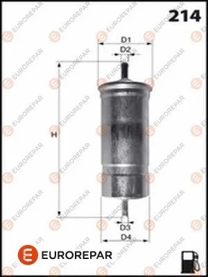 E145078 EUROREPAR Топливный фильтр (фото 1)