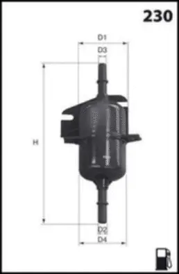 E105 MISFAT Топливный фильтр (фото 1)