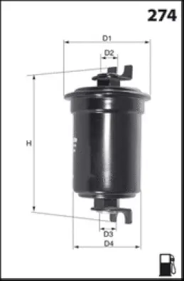 E118 MISFAT Топливный фильтр (фото 1)