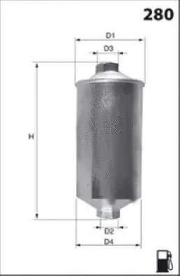 E121 MISFAT Топливный фильтр (фото 1)