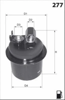 E122 MISFAT Топливный фильтр (фото 1)