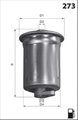 E127 MISFAT Топливный фильтр (фото 1)