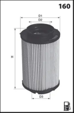F107 MISFAT Топливный фильтр (фото 1)