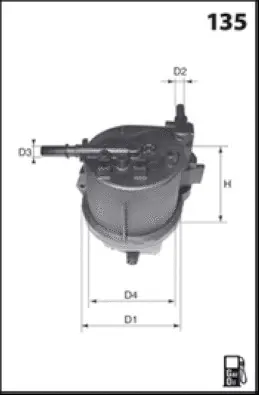 F112 MISFAT Топливный фильтр (фото 1)