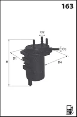 F114 MISFAT Топливный фильтр (фото 1)